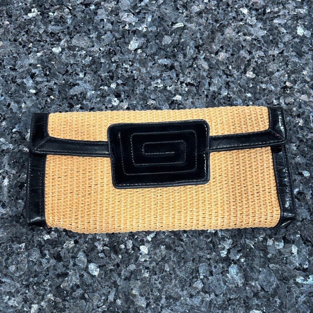 Chic Black and Tan Clutch